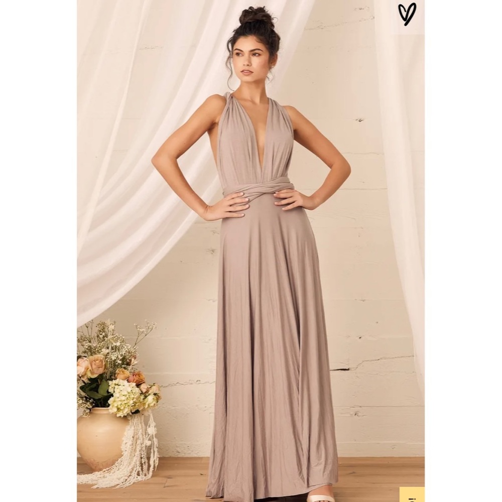 Lulus “Tricks of the Trade Maxi Wrap Dress”